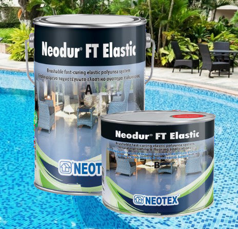Swimming Pool Coating for Exceptional Waterproofing | Indoor and Outdoor Application | Neodur FT Elastic