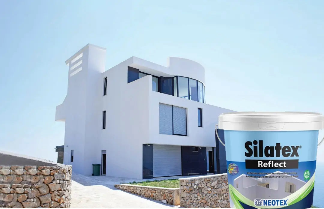 Elastomeric Waterproofing for Exterior Walls with Silatex Reflect